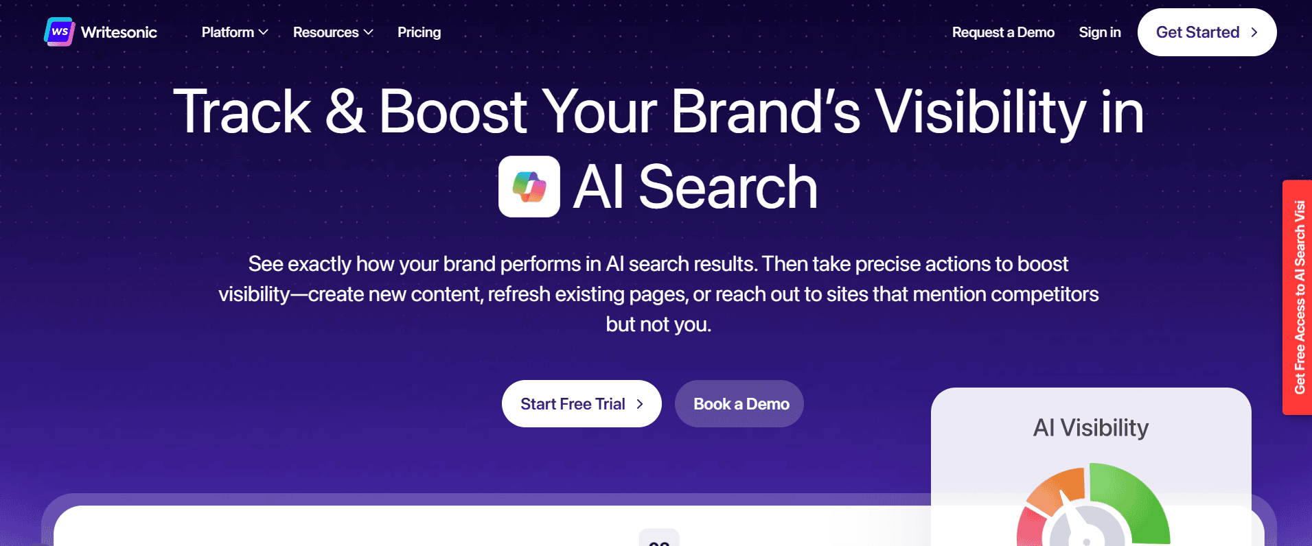 Writesonic AI Search