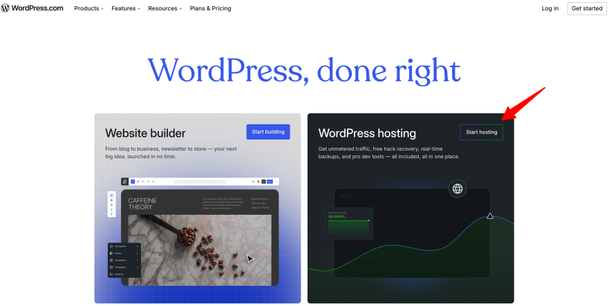 2. WordPress.com - Affordable and High Performance