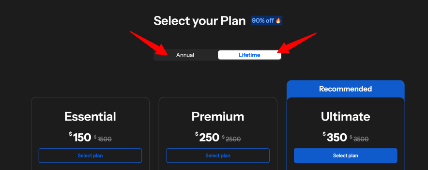 Step 1 Visit the Internxt official discount coupon link to activate the 90% OFF