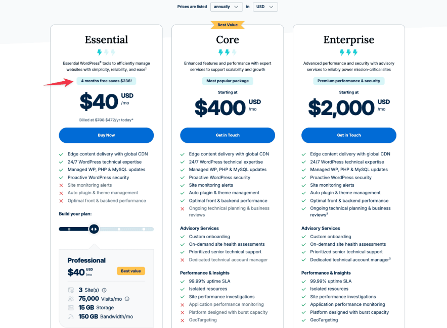 wp engine black friday pricing