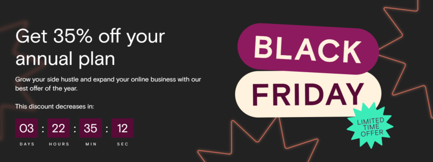 teachable black friday offer page