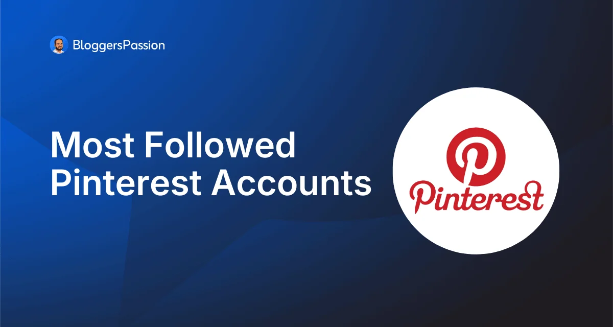 most followed Pinterest accounts