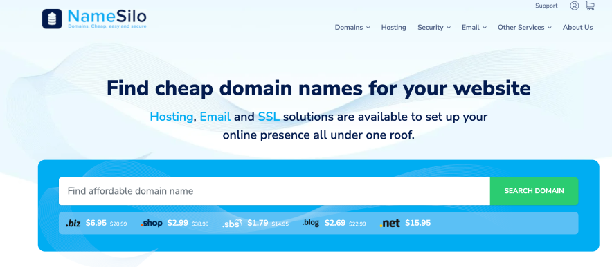 namesilo domain registrar