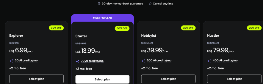 hostinger horizons plans