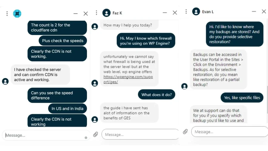 wpengine customer support