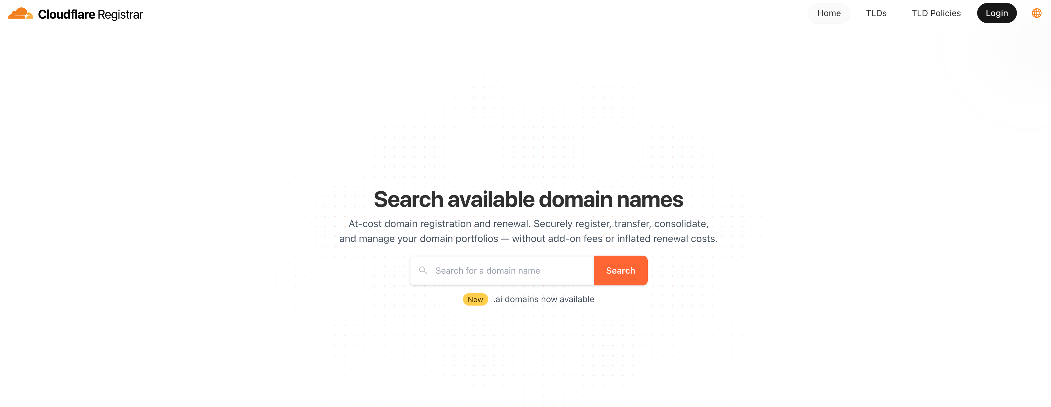 cloudflare domain registrar