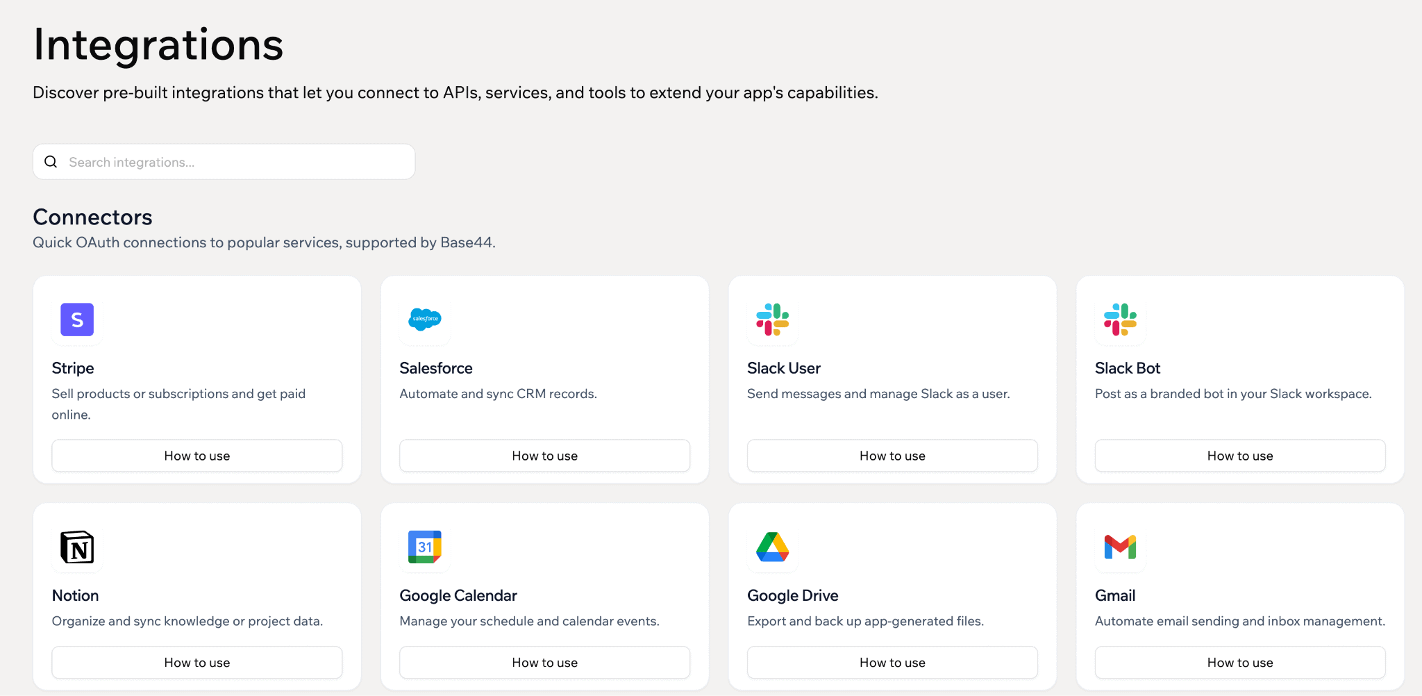 Integrations