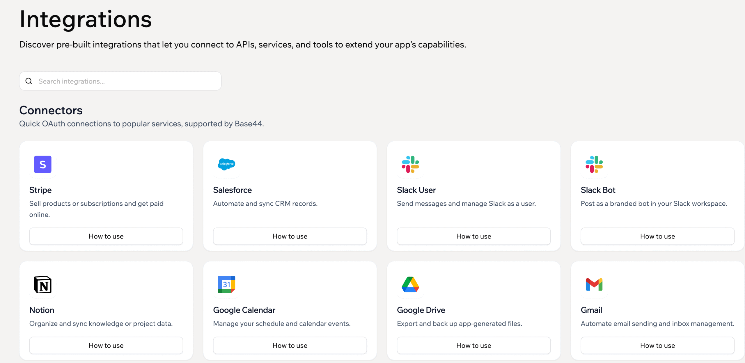 base44 integrations