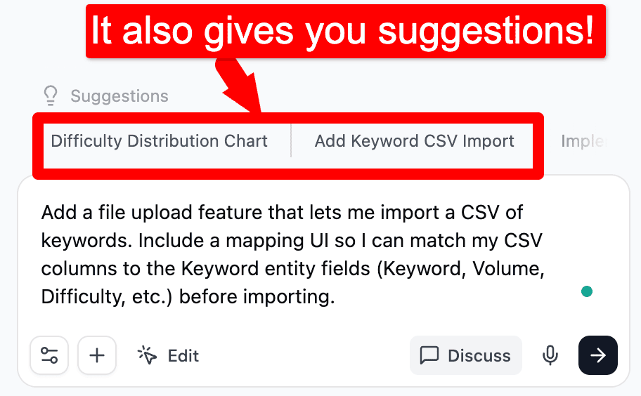 suggestions