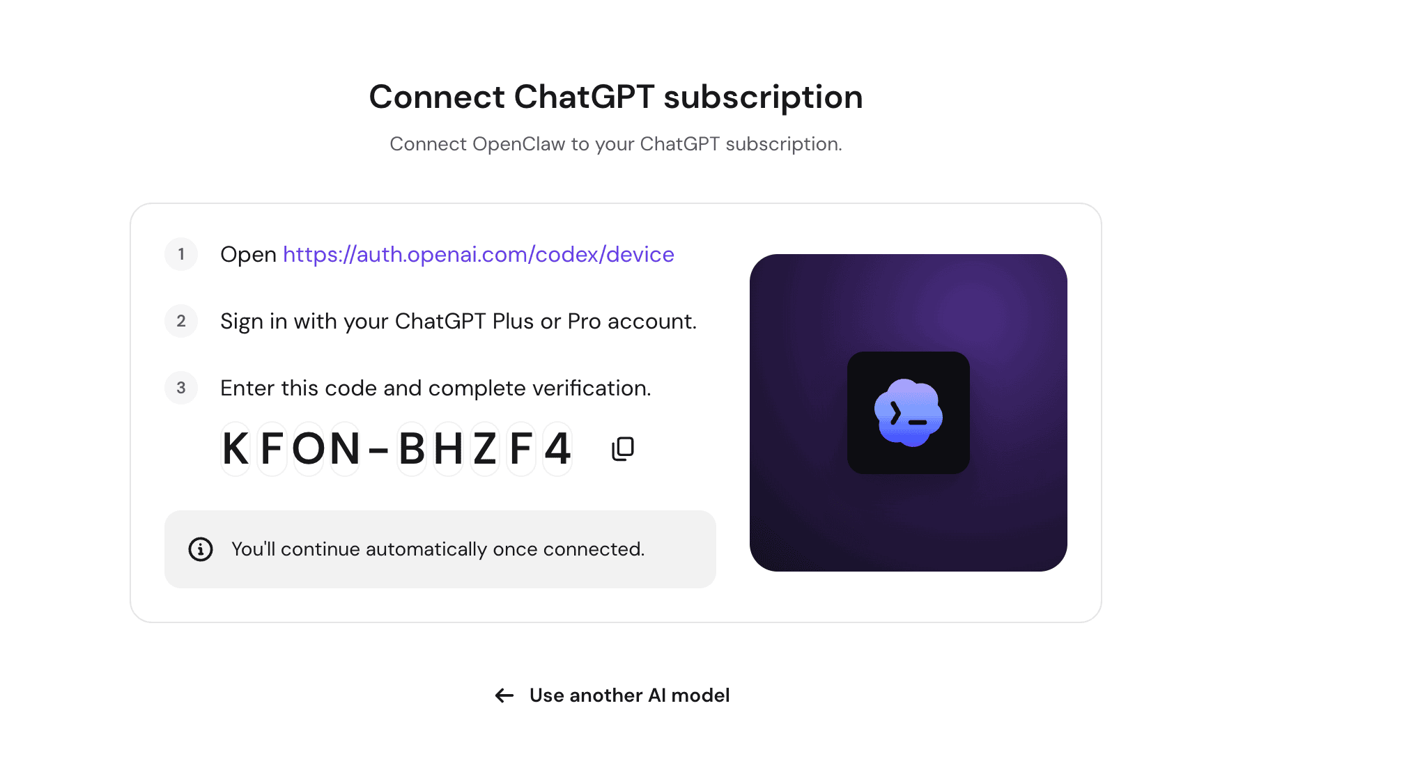 connecting openclaw vps ai application with chatgpt